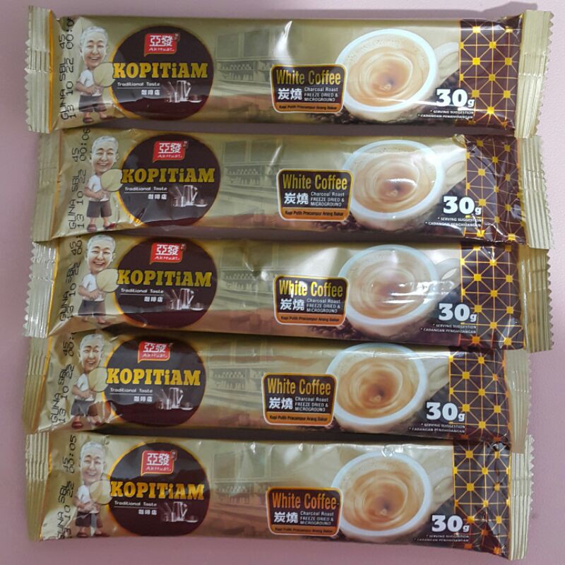 

Ah Huat Kopitiam White Coffee Charcoal Roast Sachet Eceran