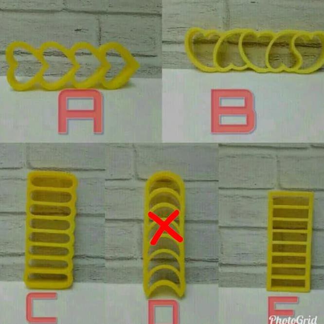 Cetakan Kue Kering Plastik Berbagai Motif