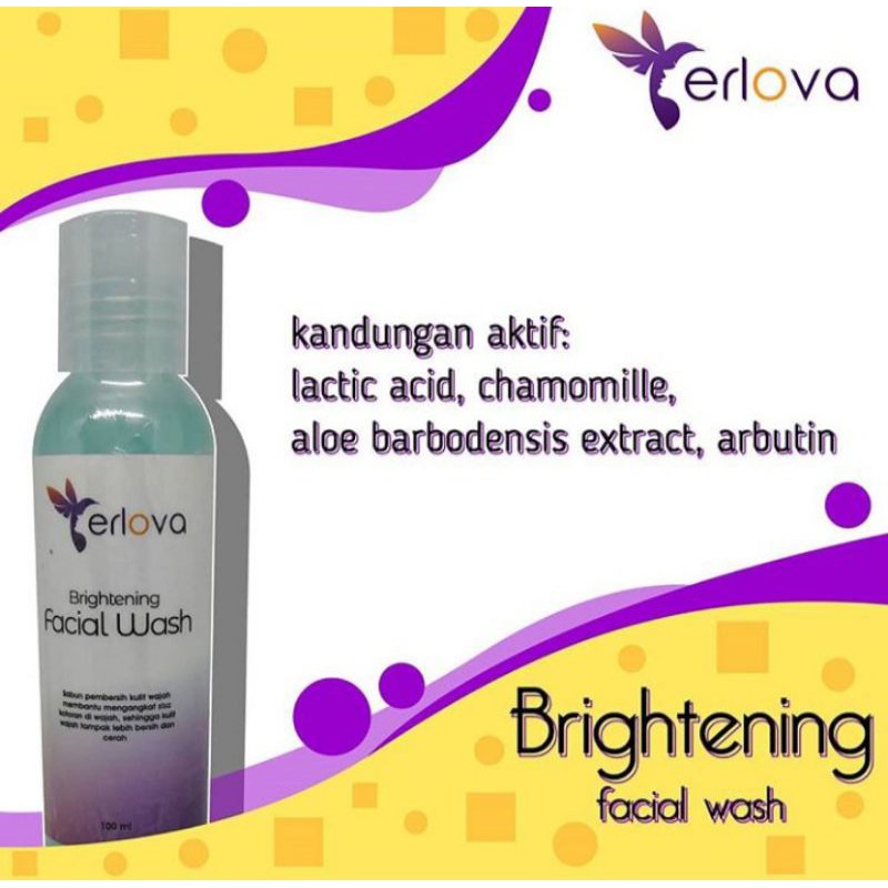 erlova skin facial wash , erlova brightening facial wash , sabun erlova