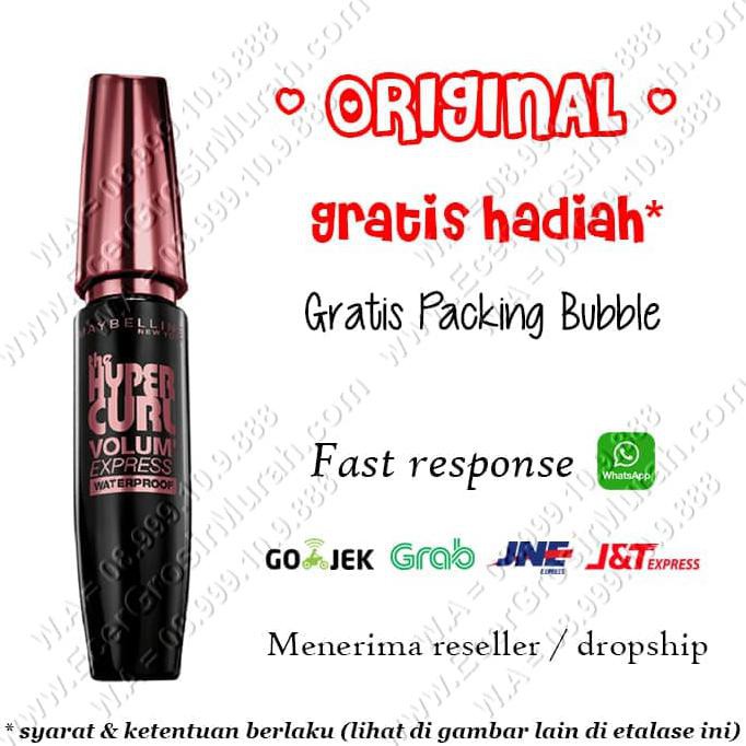HOT SALE Maybelline Hypercurl / Hyper Curl Volume Express Mascara / Maskara ORI Terjamin
