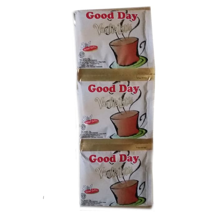 

Kopi GOOD DAY VANILLA LATTE (isi : 50 sachets)
