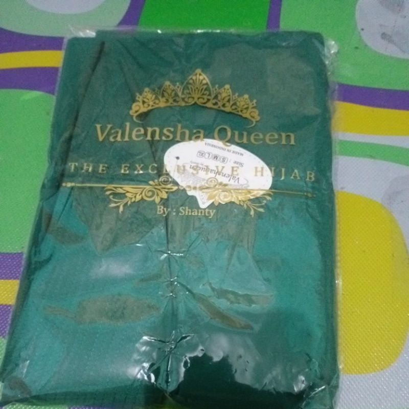 KHIMAR JERSEY JUMBO V KHIMAR SYARI VALENSHAQUEEN Valensha queen grosirjilbab-Hijau botol