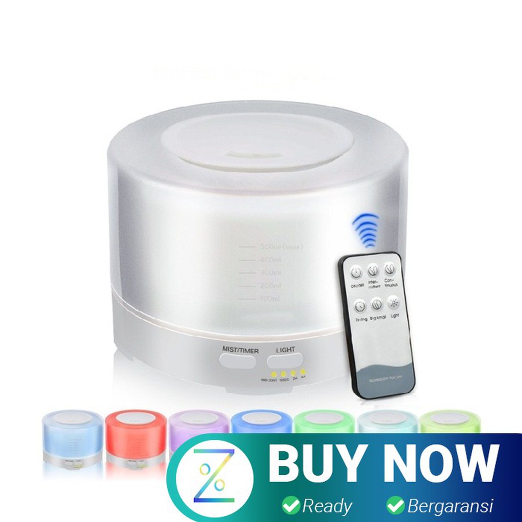 Taffware Aromatherapy Air Humidifier 7 Color 500ml with Remote Control