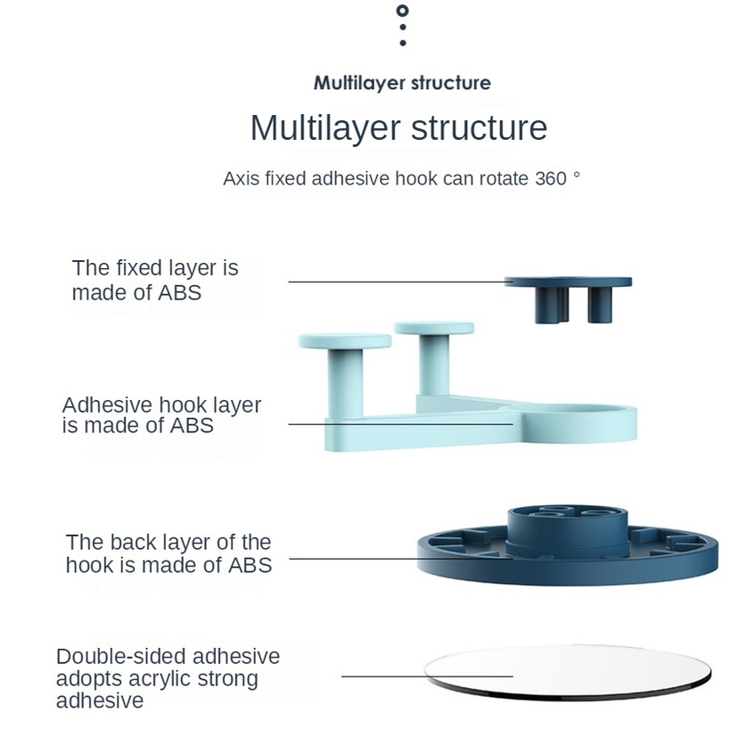 Rak Holder Penyimpanan Jam Model Gantung Dinding Bahan ABS Untuk Kamar Mandi / Dapur