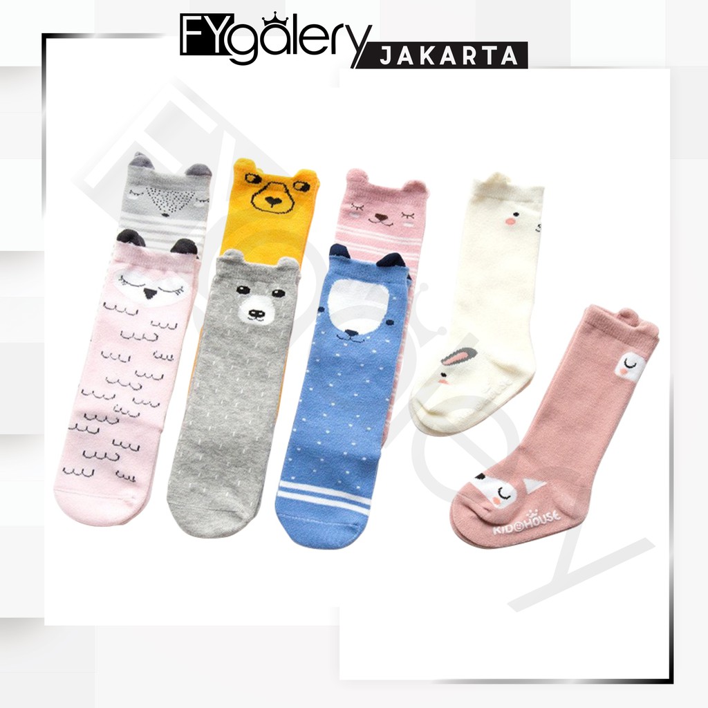 FYGALERYJAKARTA - KS01 Kaos Kaki Bayi Karakter Lucu Banyak Motif Import