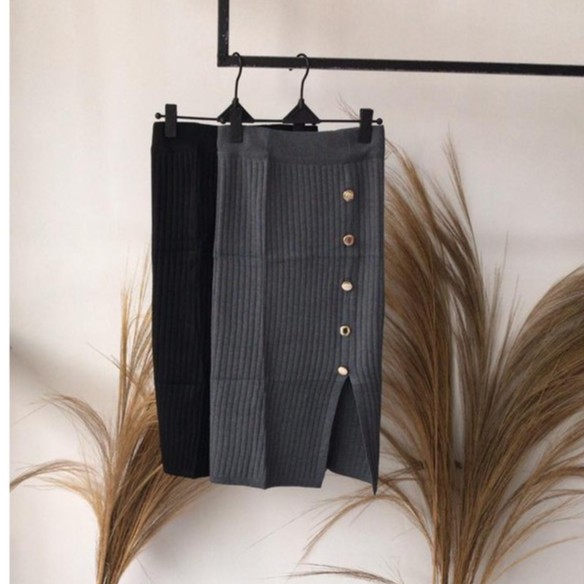 ZAZA_FASHION Rok Wanita Terbaru IMPORT Real Pict Rok Wanita Korea Veloni fit to L-3