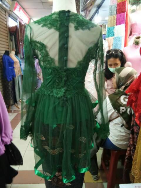 Atasan kebaya wisuda peplum pita corneli + inner-1