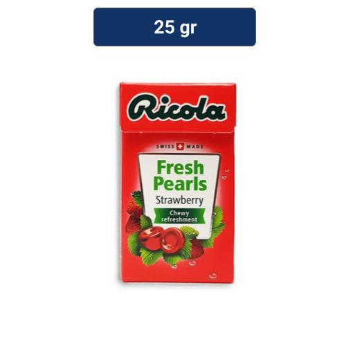 Ricola Permen Tanpa Gula Rasa Strawberry Pearls 25 gr