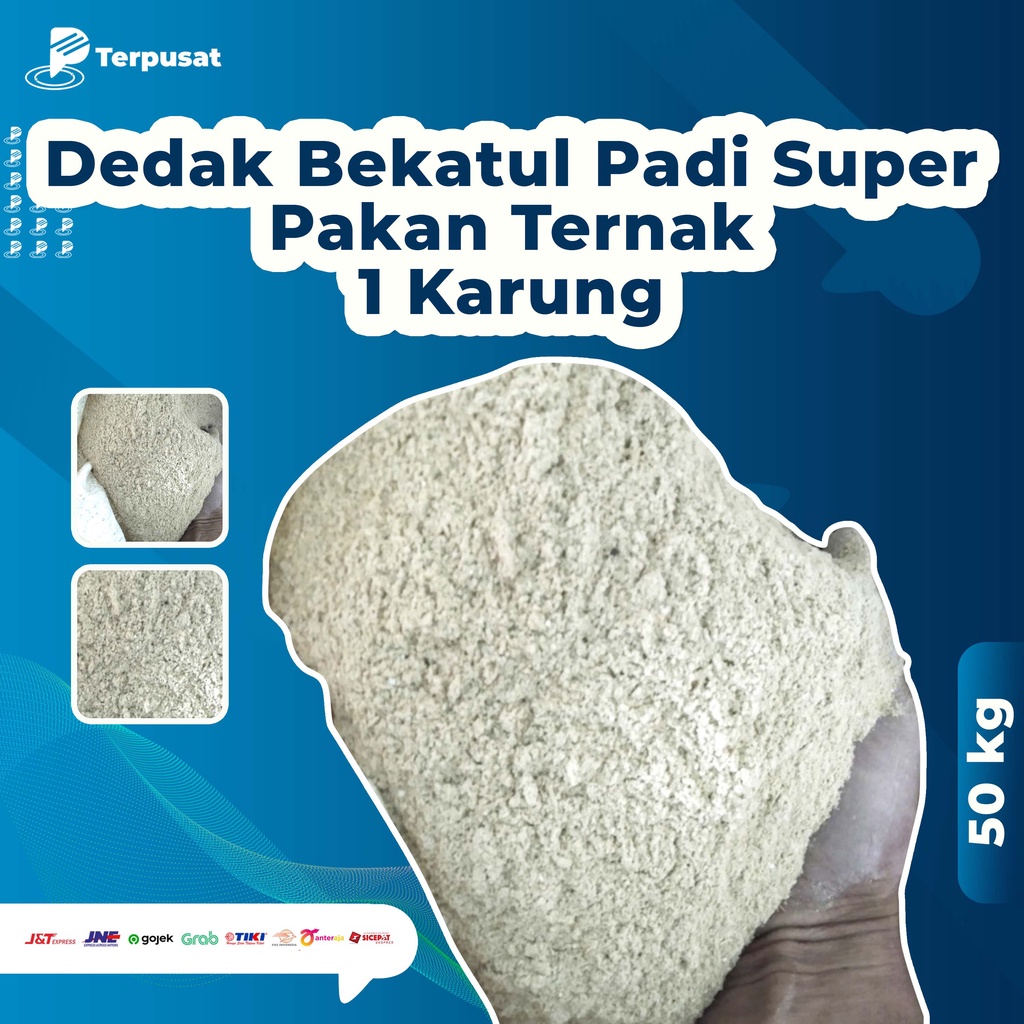 Perkarung -+ 50 kg (jahitan pabrik) Bekatul Padi Dedak Padi Super Makanan Ayam Pakan Ayam Bekatul Pa