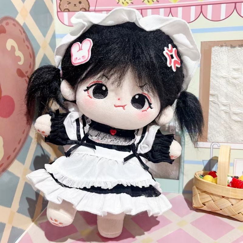 BAJU BONEKA MAID DRESS  20 CM, DOLL CLOTHES 20 BAJU BONEKA SET 20 CM, BAJU BONEKA MAID