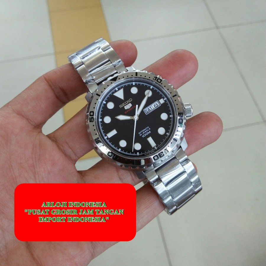 Jual New Jam Seiko 5 Sport Sumo Day Date Automatic Clone Garansi 1th