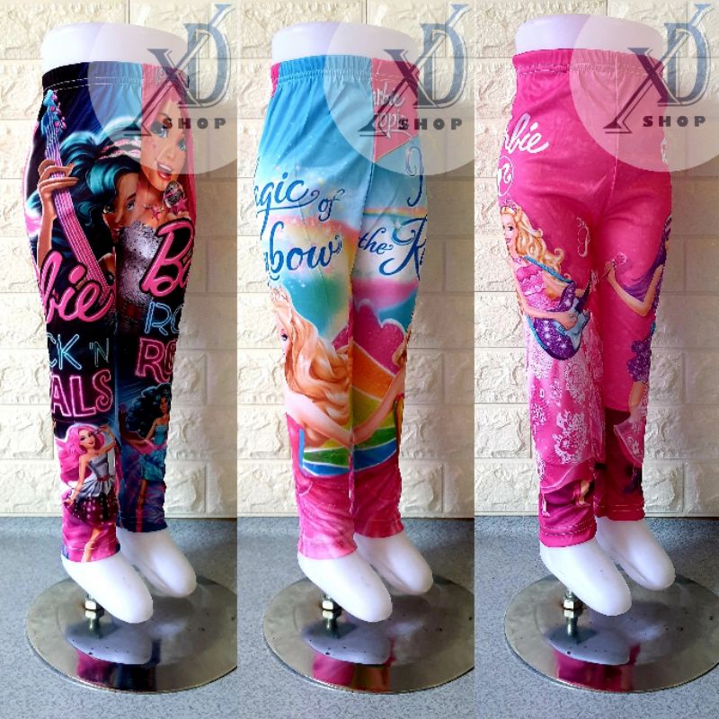 Legging Anak Karakter BARBIE | Legging Spandek | Celana Anak Perempuan