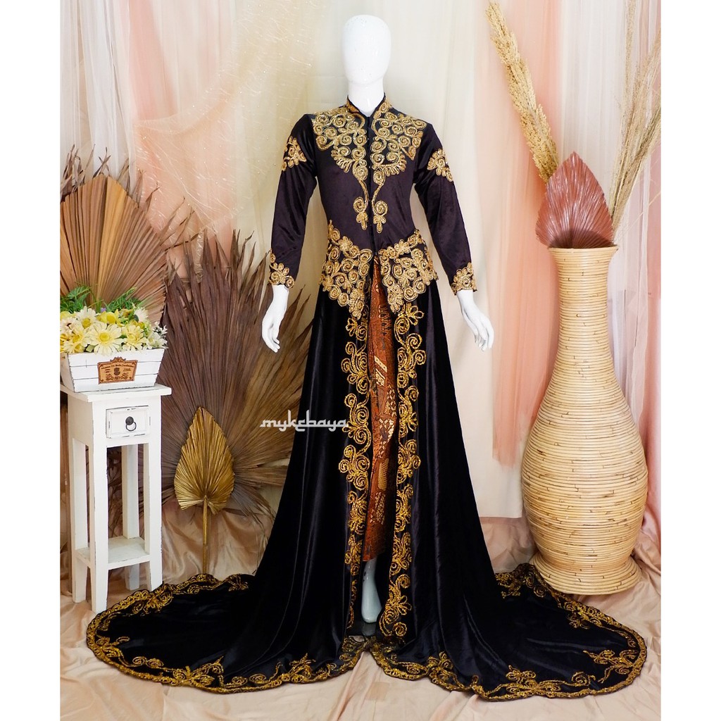 KEBAYA PENGANTIN JAWA EKOR BLUDRU KLASIK TERMURAH KEBAYA RESEPSI MURAH KEBAYA WEDDING BLUDRU