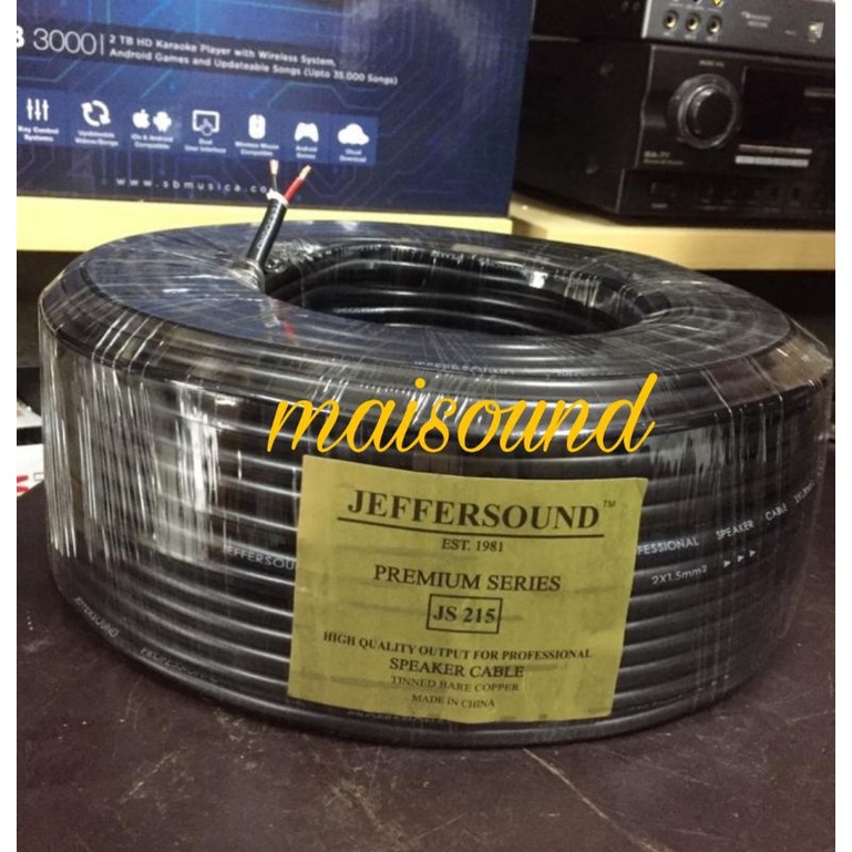 KABEL SPEAKER JEFFERSOUND JS215 2X1.5 100 METER JEFFERSOUND JS 215