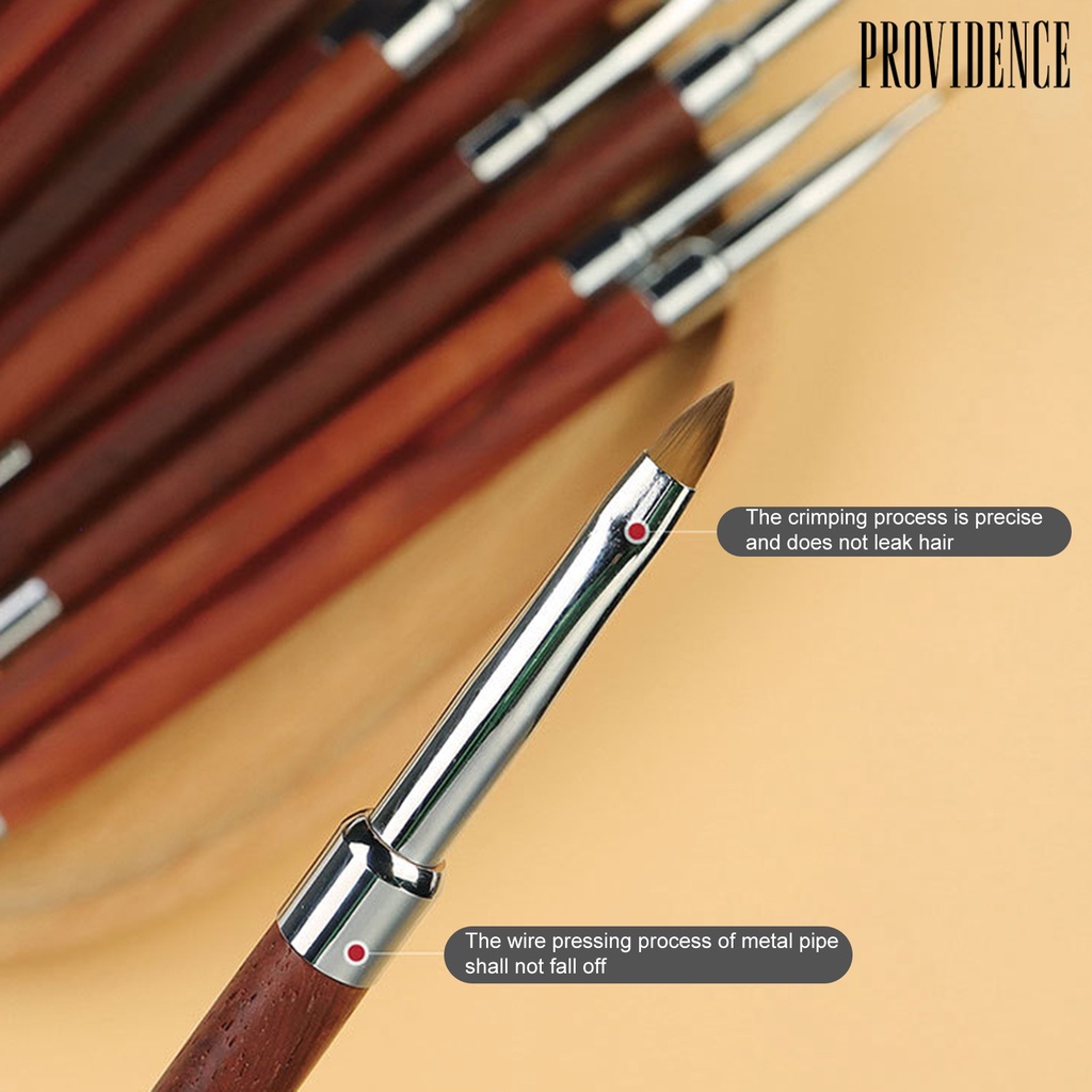 Providence Brush Nail Art Uv Gel Ultra Tipis Gagang Ergonomis Reusable Untuk Manicure