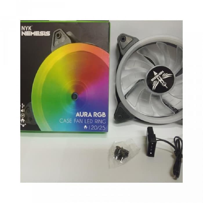 Fan Casing 12cm NYK AURA Nemesis LED RING Auto RGB Gaming Fan Case