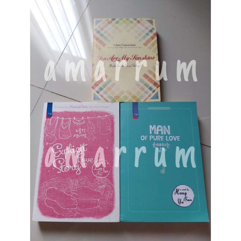 buku novel clara canceriana j-lit k-iyagi romance murah obral