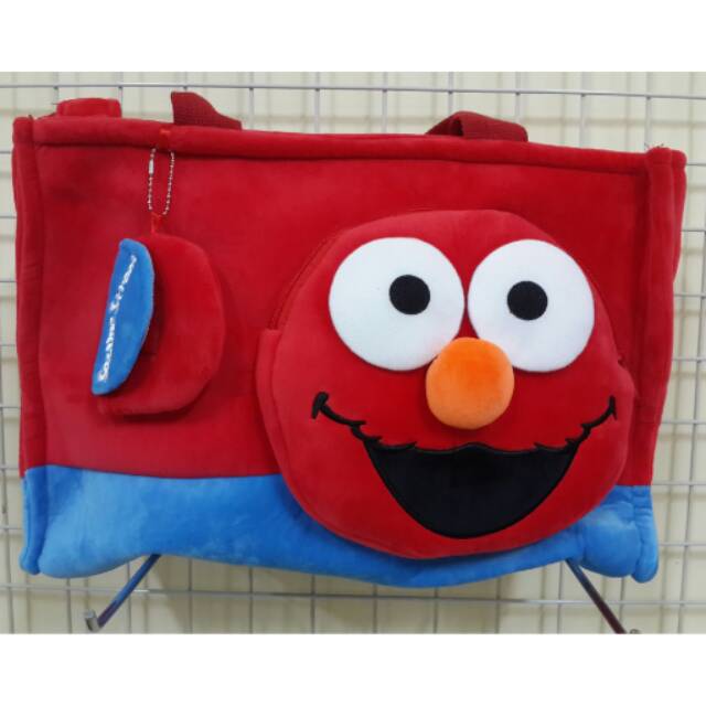 Tas Cangklong Boneka Elmo Sesame Street Import