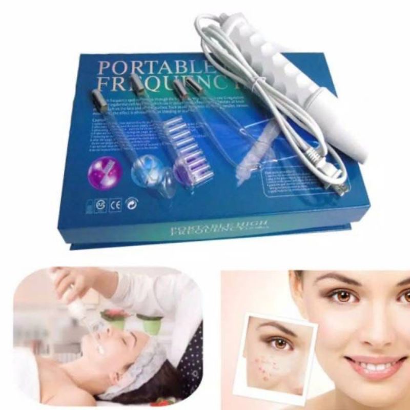 4 IN 1 HIGH FREQUENCY PORTABLE WAJAH ANTI AGING ANTI ACNE FREKUENSI TINGGI