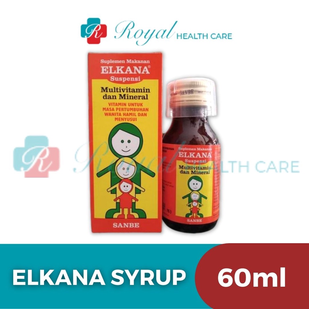 ELKANA SYRUP 60ML Membantu Memenuhi Vitamin dan Mineral