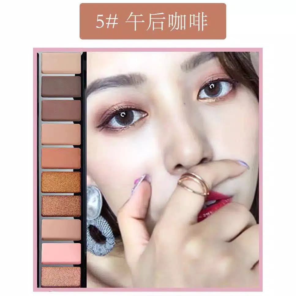 HK9999-LAMEILA Fashion Matte Eyeshadow Pallet Korean Style Makeup 10 Warna