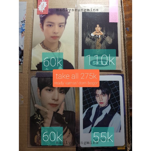 pc seungmin concept a, ds inlife, pola all in, pob skz-x