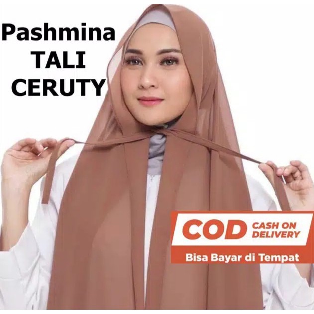 Pashmina Tali ceruty / pashmina instan TALI 180x75