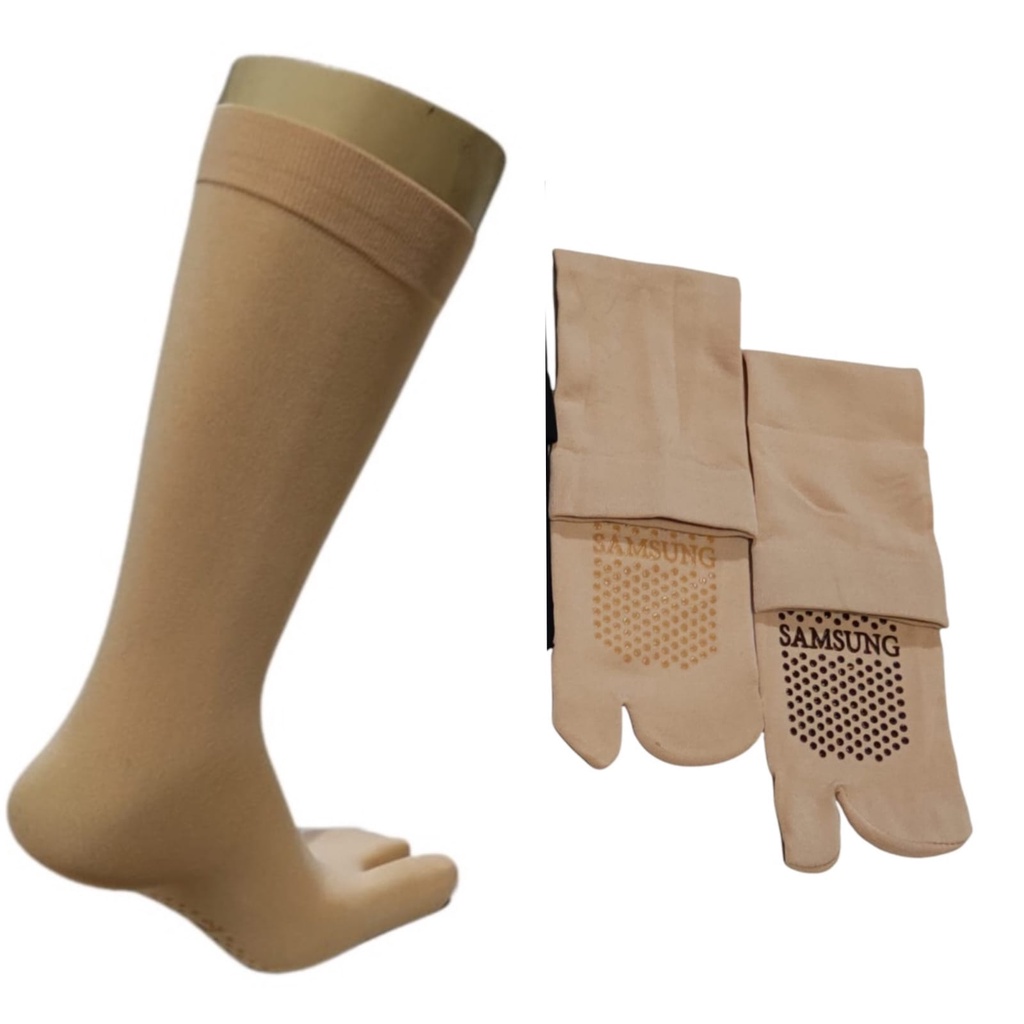 Kaos Kaki Samsung Anti Slip  Bahan Stocking Tebal  Kaus Kaki Wanita Jempol Samsung Anti Licin Panjang  Kaos Kaki 2 Jari Muslimah