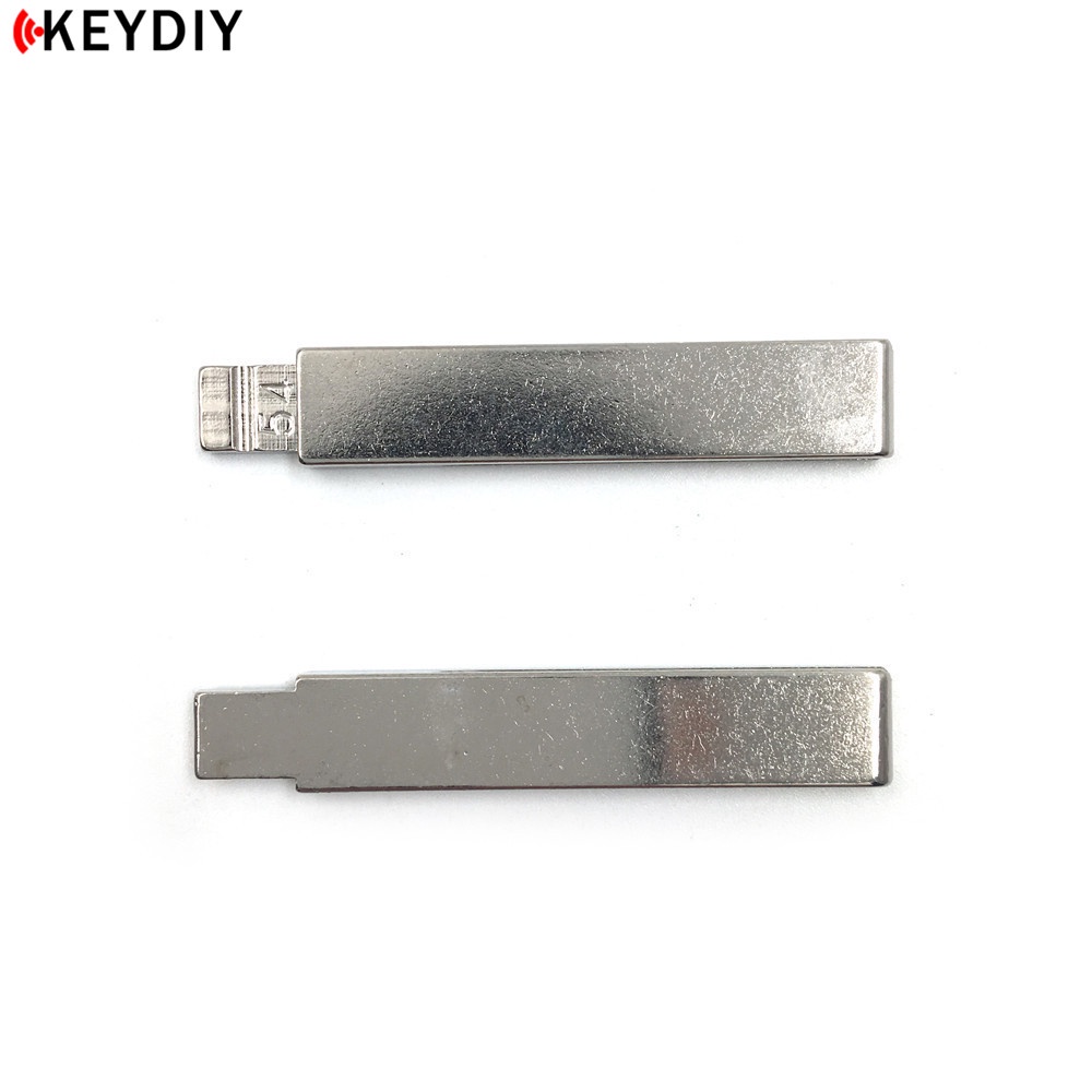 10pcs / lot Kunci Remote Mobil KD / JMD / VVDI Kosong Model Flip Bahan Metal 54# Hca / HU83 Dengan Alur Untuk Peugeot 307