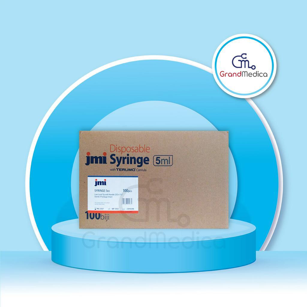 Syringe 5cc JMI (Terumo Canula) / Jarum Suntik 5cc / Spuit 5cc JMI (Jarum Terumo) - Isi 100