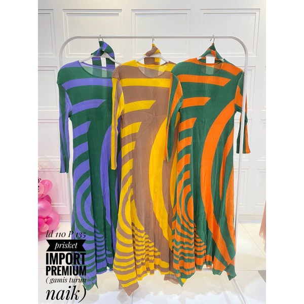 GAMIS PLISKET IMPORT PREMIUM NAIK TURUN