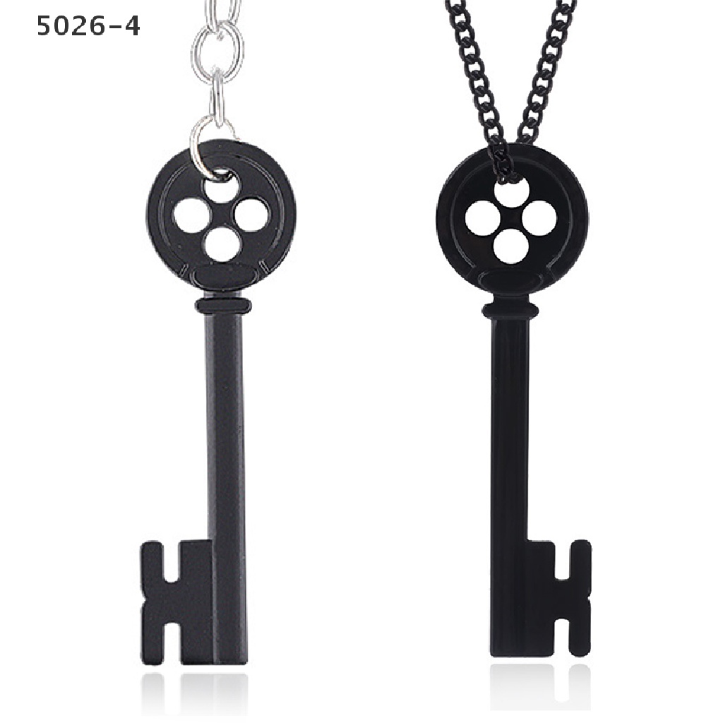 5026-4 Halloween Metal Key Skeleton Props Neil Gaiman Black Treasure Chest Key Necklace 5026-4