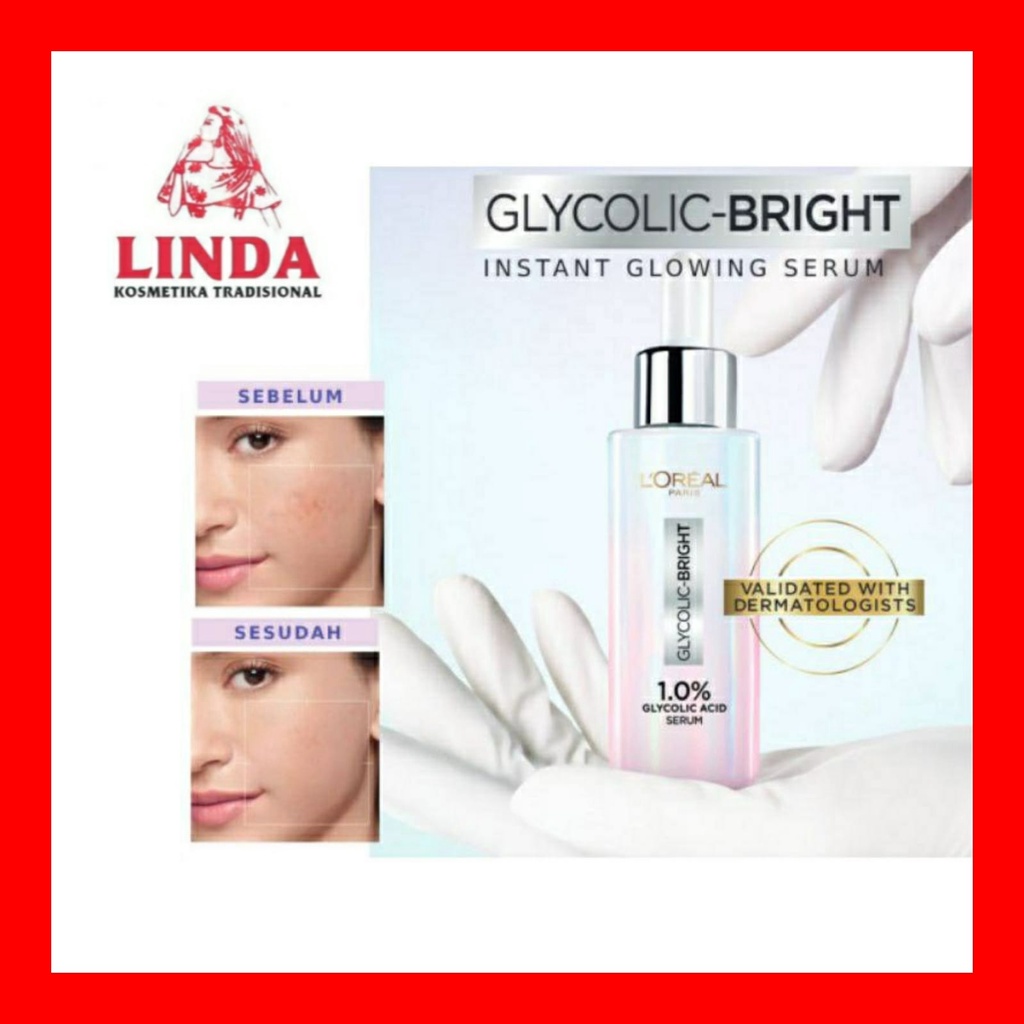 LOREAL GLYCOLIC-BRIGHT SERUM 30ML &amp; 15ML