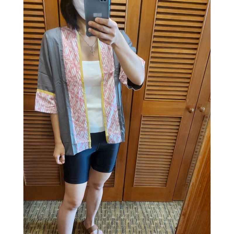 Outer Kombinasi/ Outer Batik Kombinasi/Outer wanita/ Outer kantor wanita