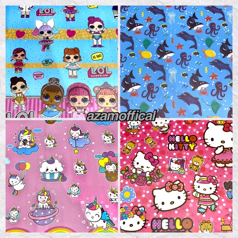 

KERTAS KADO DOFF 1 LEMBAR MOTIF LOL LUMBA LUMBA FROZEN HELLOKITTY