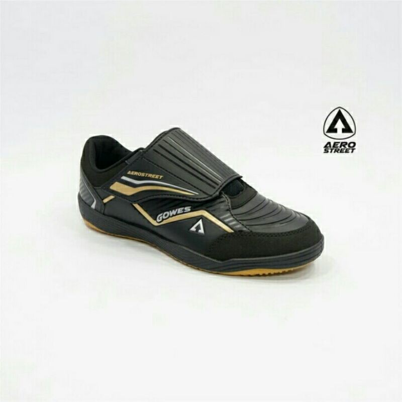 Aerostreet 39-42 Gowes-V Hitam Emas - Sepatu Sport Pria Wanita - Sepatu Sepeda