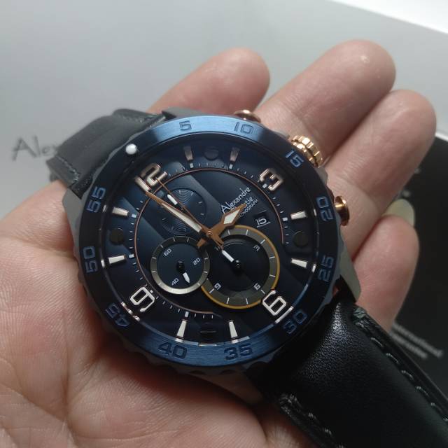 Jam tangan pria Alexandre Christie AC 6505MC original