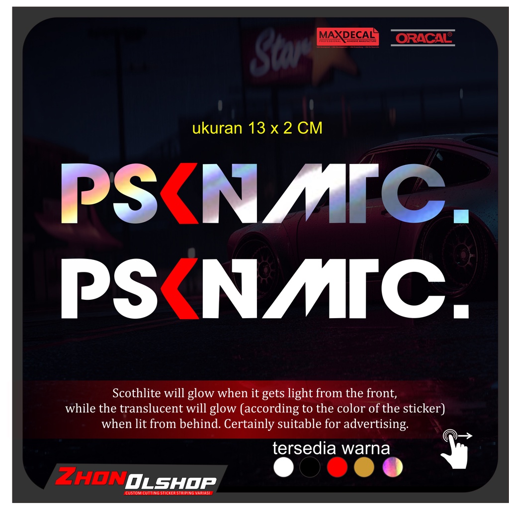 STIKER CUTTING PSKN STIKER PSKN MTC CUTTING STICKER PASUKAN MATIC STIKER PSKNMTC. CUTTING STICKER