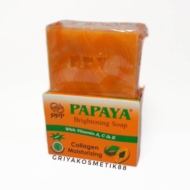 SABUN PAPAYA BRIGHTENING BPOM 135gr (By PPY)