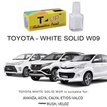 

TOYOTA WHITE SOLID W09 -CAT OLES PENGHILANG GORESAN