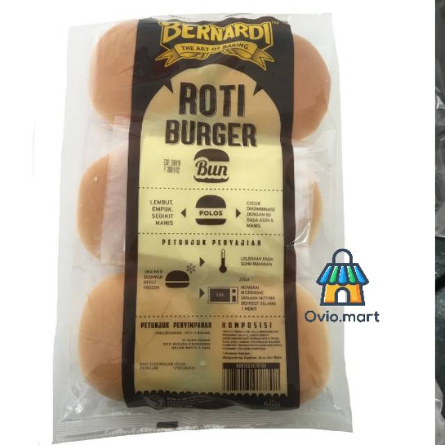 

Roti Burger Bernardi Polos Isi 6