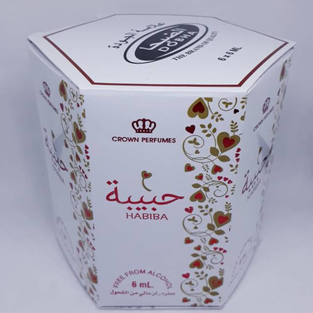 GROSIR Parfum HABIBA By Dobha Roll On Non Alkohol Per Dus - 6 Pcs