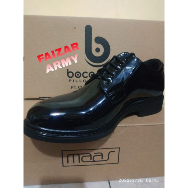 SEPATU PDH JATAH TNI PENDEK ORIGINAL KULIT ASLI MENGKILAP/SEPATU PDH JATAH TERBARU/SEPATU KULIT ASLI
