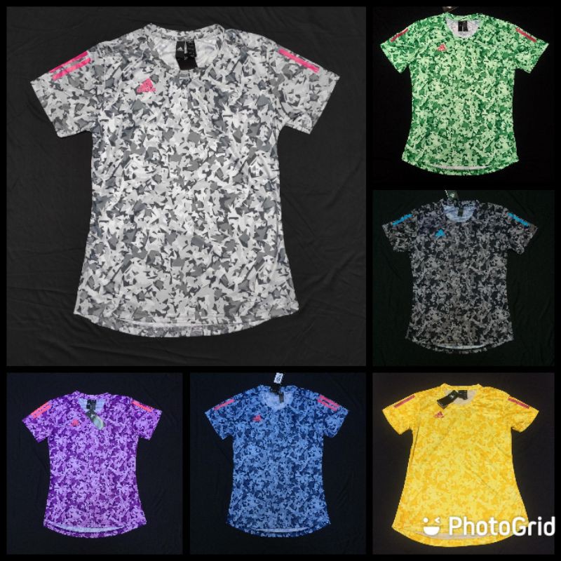  KAOS  JERSEY ADIDAS  CEWEK WANITA LARI GYM SENAM SEPEDA  