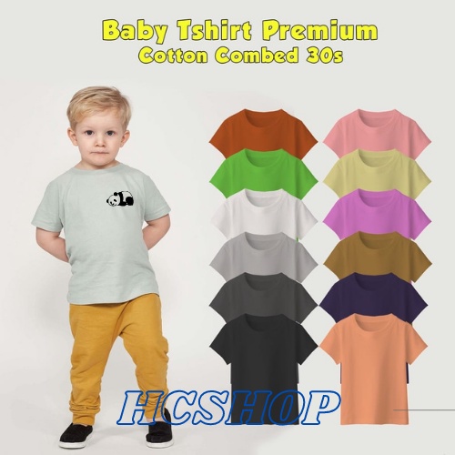 Kaos Anak Gambar Panda Unisex Laki Laki Perempuan Usia 2-16th Cowok Cewek