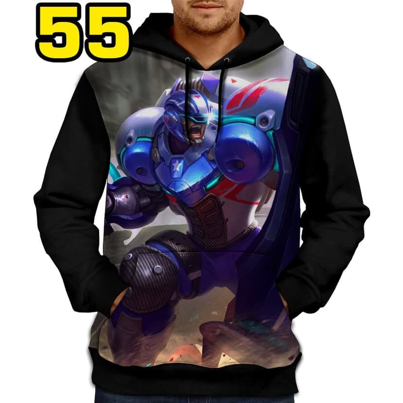 HOODIE JAKET MOBILE LEGENDS 55-JOHNSON mustang