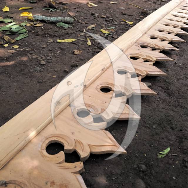 Lisplang ukir rumah  joglo limasan kayu  jati  lawas Shopee 