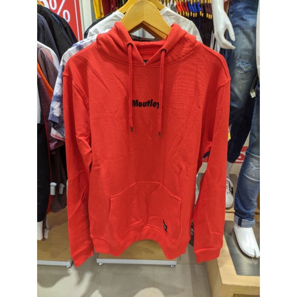 Hoodie Moutley original merah promo murah