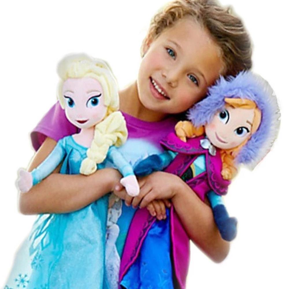 Boneka QUINTON Anna Elsa Hadiah Natal Kartun Snow Queen Elsa Doll Mainan