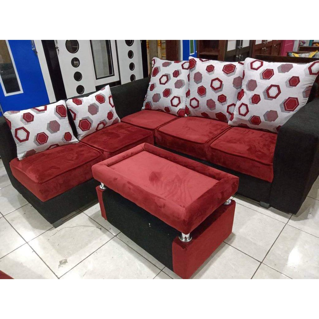 Sofa Minimalis Letter L Putus Free ongkir kota & kab sukabumi bogor